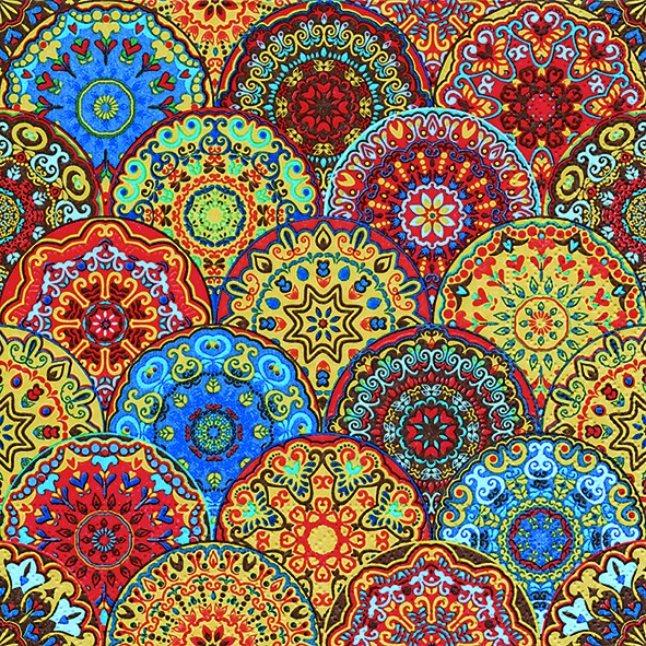 20 Servietten Gothic Rosettes - Gotisches Muster 33x33cm