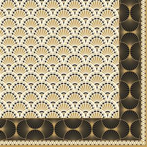20 Servietten Egyptian - Afrikanische Fächer 33x33cm