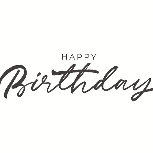 20 Servietten Happy Birthday - Einfach Happy Birthday 33x33cm