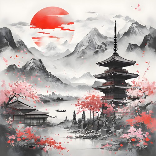 20 Servietten Asian Day - Asiatischer Tag 33x33cm