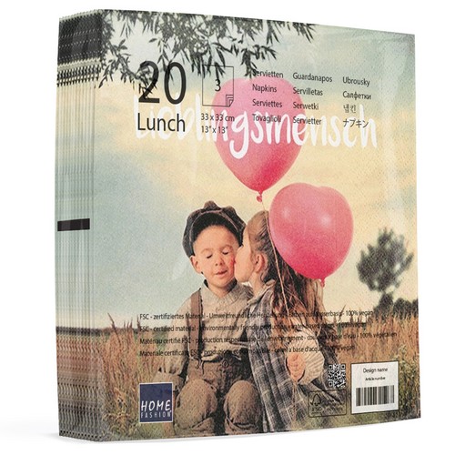 20 Servietten Lieblingsmensch 33x33cm