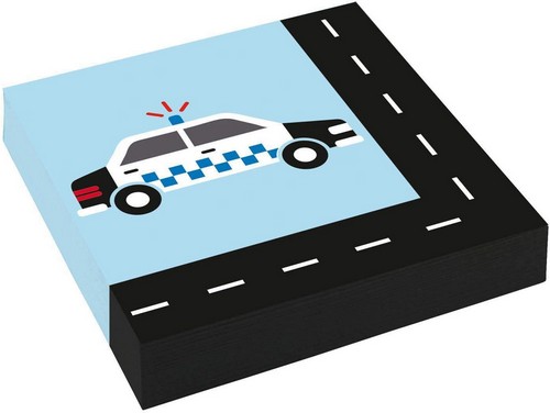 20 Servietten On the Road - Alarm auf den Straßen 33x33cm