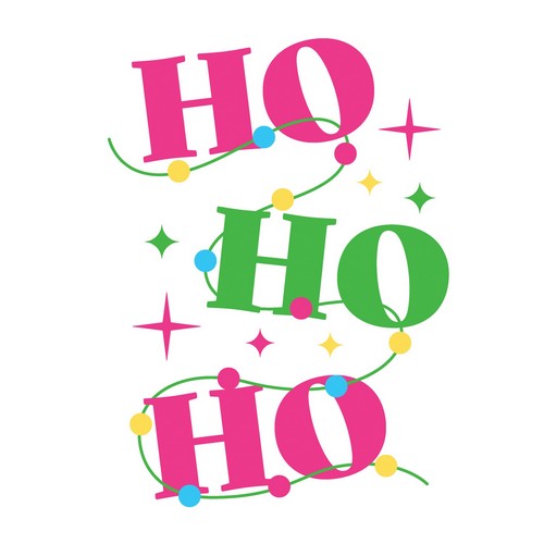 20 Servietten Christmas HO - Buntes Ho-Ho-Ho 33x33cm