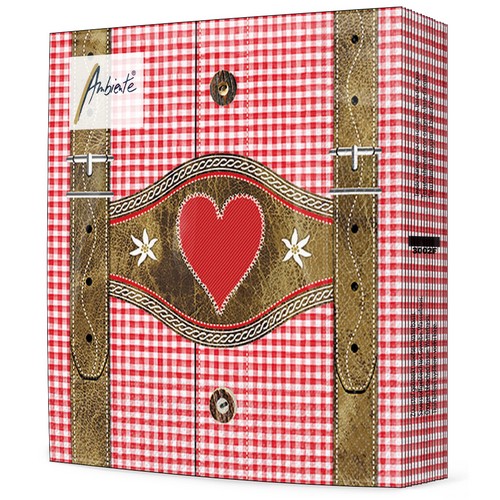 20 Servietten Lederhosen red - Lederhosen und Hemd rot 33x33cm