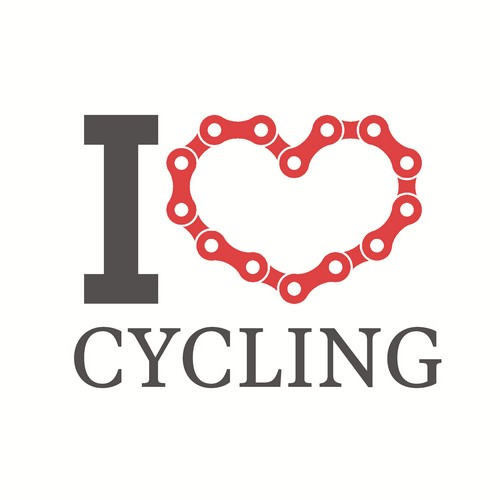 20 Servietten Cycling Love - Fahrradkette 33x33cm