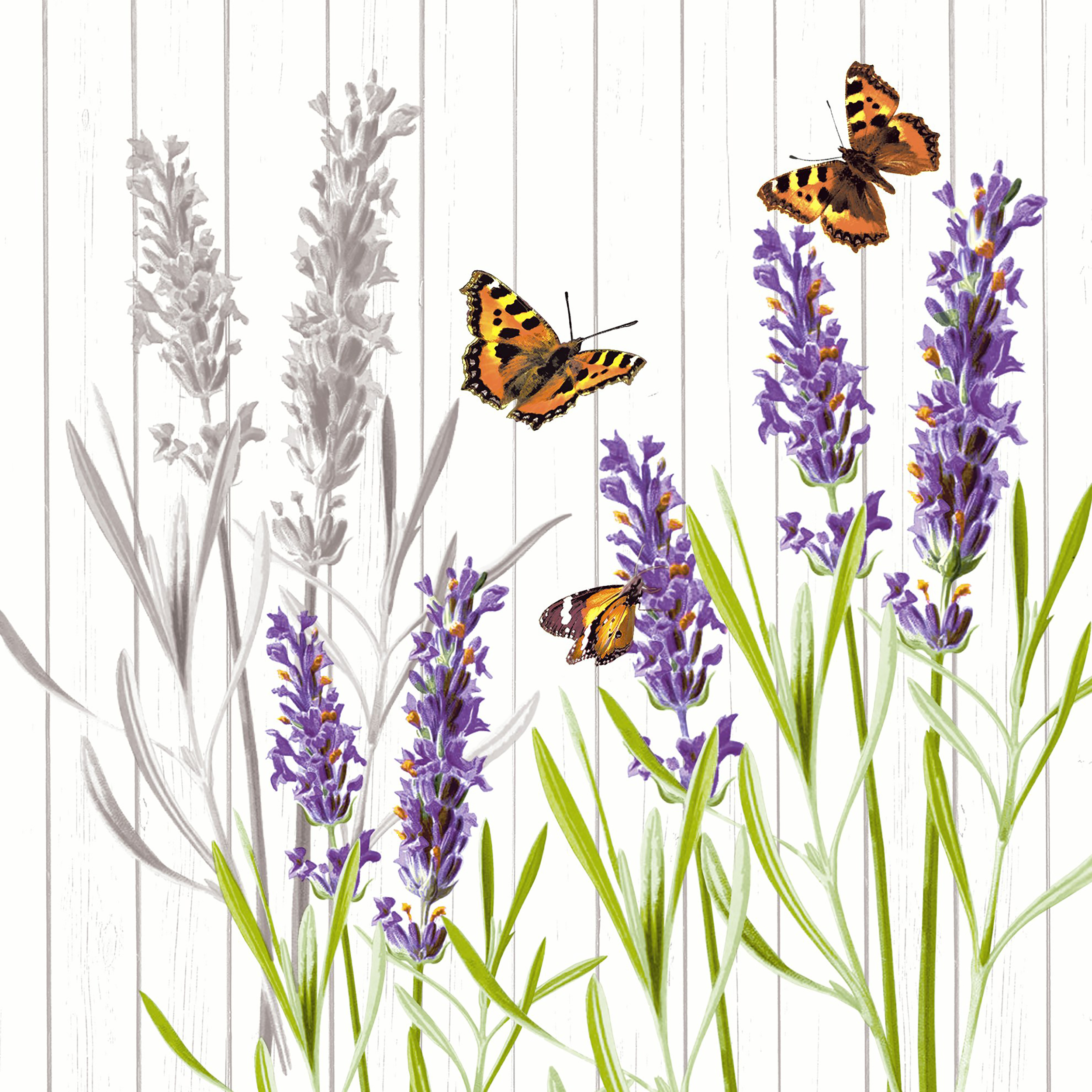 20 Cocktailservietten Smell Well – Duftende Blumenwiese 24x24cm