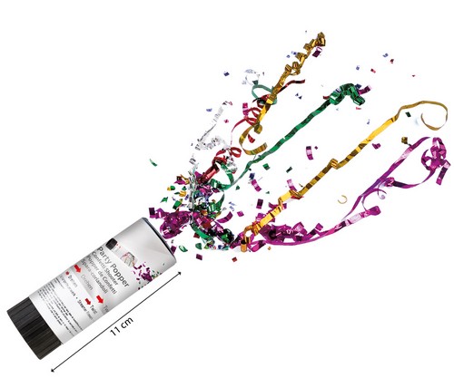 Konfetti-Shooter Metallic Konfetti  11cm