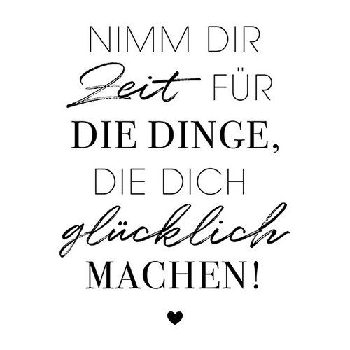 20 Servietten Nimm Dir Zeit - Glückliche Dinge 33x33cm