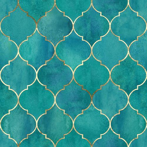 20 Servietten Gold Tile – Goldgerahmte Ornamente 33x33cm