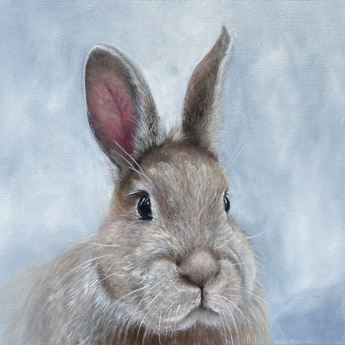 20 Servietten Niblet the Bunny - Aufmerksamer Hase 33x33cm