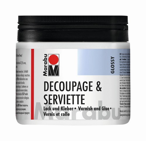 Serviettenlack & -kleber glänzend in Dose 500ml