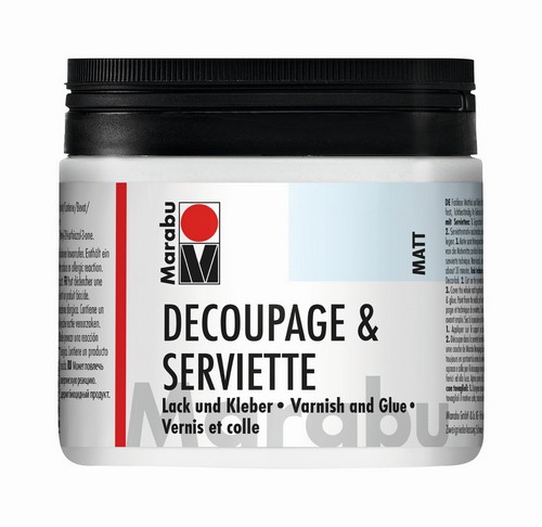 Serviettenlack & -kleber matt in Dose 500ml