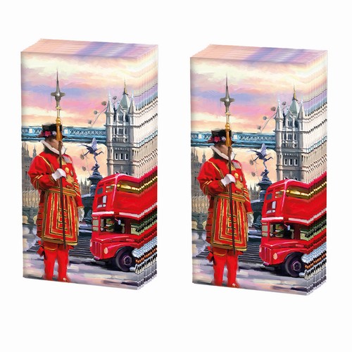 2x 10 Taschentücher London Street - Faszination von London