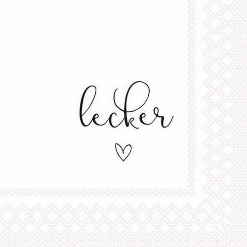 20 Servietten Lecker 33x33cm