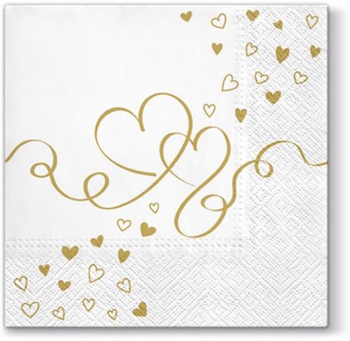 20 Servietten Love Around 33x33cm