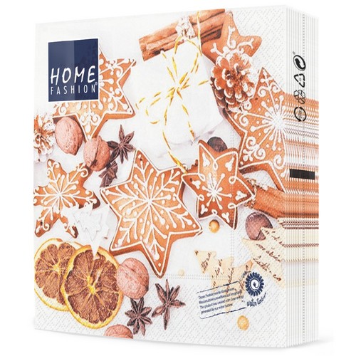 20 Servietten Cookie Selection - Auswahl an Weihnachtsplätzchen 33x33cm