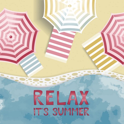 20 Servietten Relax - Sonnenplätze am Strand 33x33cm