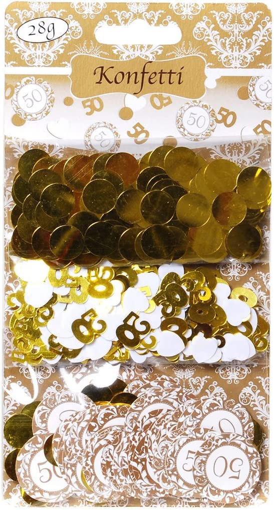 Konfetti 50 gold, 3-tlg. 28g