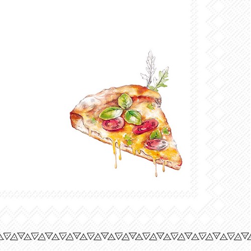20 Servietten Cheezy Pizza - Leckere Pizza 33x33cm
