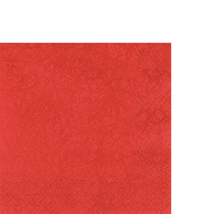 20 kleine Cocktailservietten Modern Colours red - rot 25x25cm