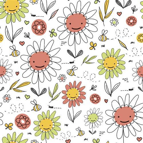 20 Servietten Sunshine Eco - Bienen summen zwischen Blumen 33x33cm