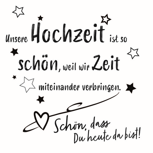 20 Servietten Zeit zur Hochzeit 33x33cm