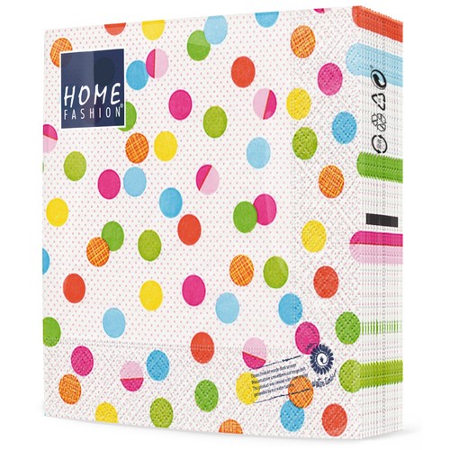 20 Servietten Party Dots - Party-Punkte 33x33cm