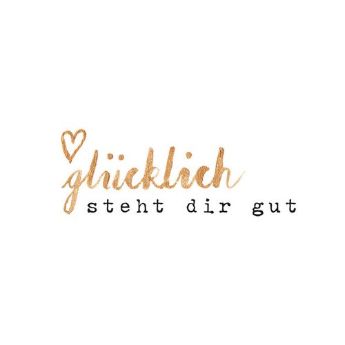 20 Servietten Glücklich steht dir gut 33x33cm