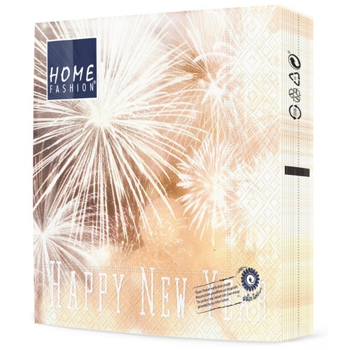 20 Servietten Happy New Year - Frohes neues Jahr 33x33cm