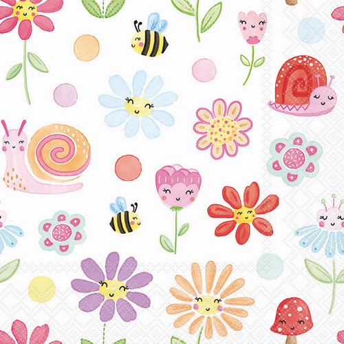 20 Servietten Fantasy Garden - Natur in Fantasie 33x33cm