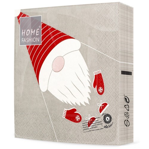 20 Servietten Fold me Nisser - Gnom zum Falten 33x33cm