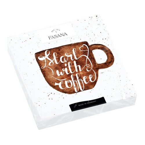 20 Servietten Coffee Time - Kaffeestart 33x33cm