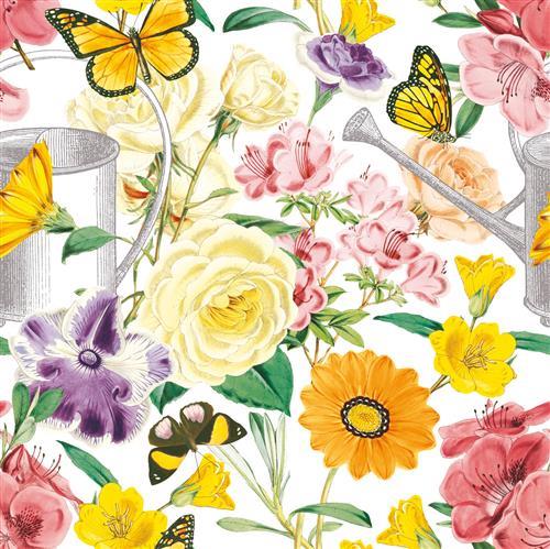 20 Servietten Flower Garden - Frischer Blumengarten 33x33cm