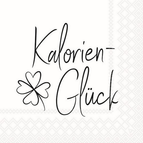 20 Servietten Kalorienglück 33x33cm