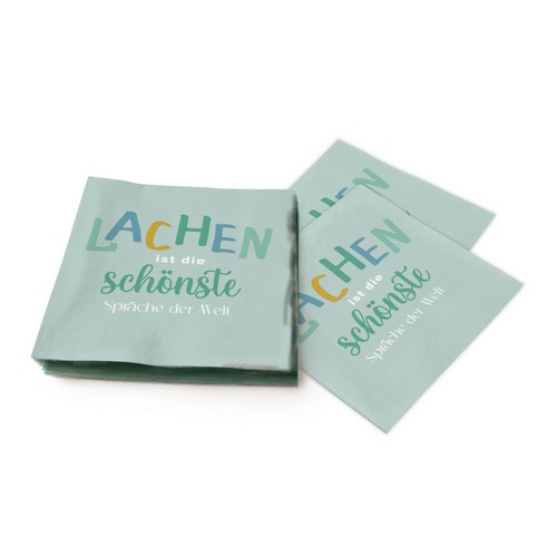 20 Servietten Lachen - Schönste Sprache 33x33cm