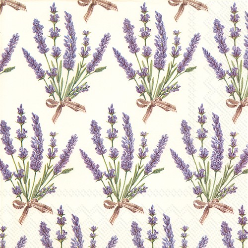 20 Servietten Bouquet of Lavender - Viele Lavendelbündel 33x33cm