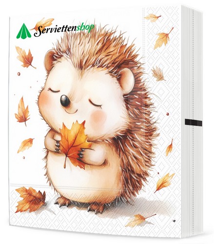 20 Servietten Lovely Autumn Animals - Verspielte Herbsttiere 33x33cm