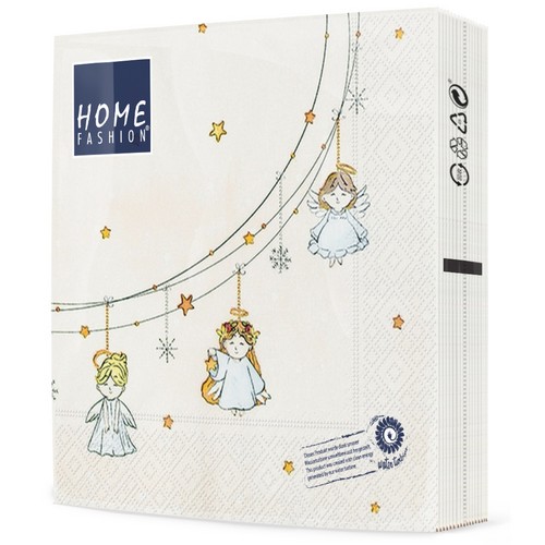 20 Servietten Little Angels - Kleine Engel mit Sterne 33x33cm