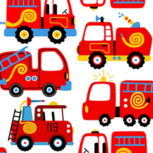 20 Servietten Feuerwehr - Autos der Feuerwehr 33x33cm