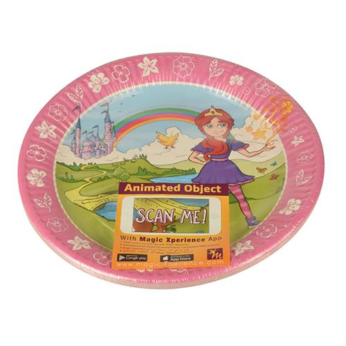 10 Pappteller rund Magic Experience Princess - Märchenland Ø23cm