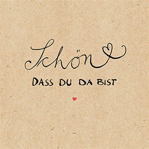 20 Servietten Schön natur - Schön natur in plastikfreier Verpackung 33x33cm