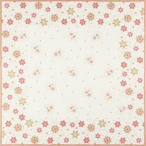 Mitteldecke Stars & Swirls gold - Sterne & Wirbel gold 80x80cm