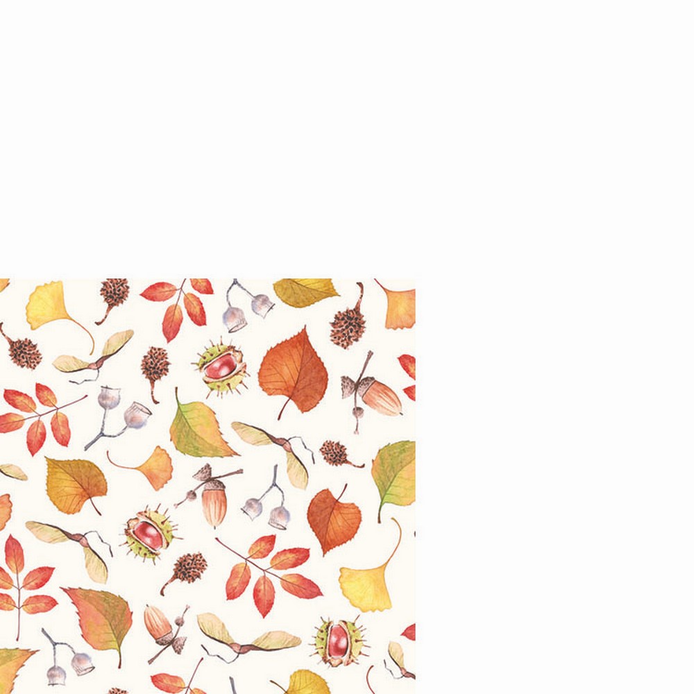 20 kleine Cocktailservietten Autumn Details - Merkmale vom Herbst 25x25cm