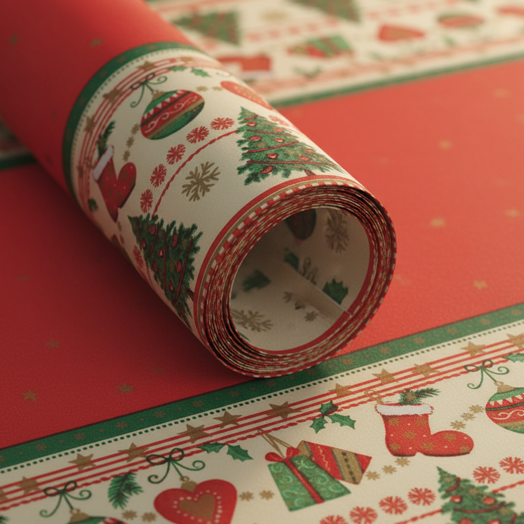 Tischlufer Weihnachten rot