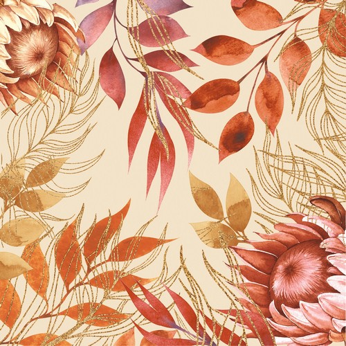 20 Servietten Fall blossom - Moderne Herbstszene 33x33cm