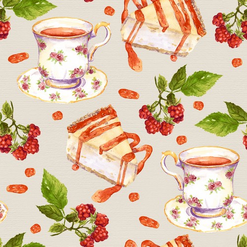 20 Servietten Tea & Cake - Kuchen zum Tee 33x33cm
