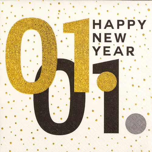 20 Servietten New Year Ahead - Jahreswechsel 33x33cm