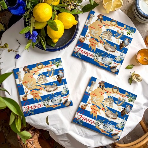 20 Servietten Greek Life - Schöne Seiten von Griechenland 33x33cm