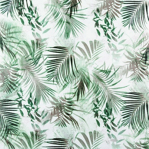 20 Servietten Green Soul - Palmenblätter dezent 33x33cm