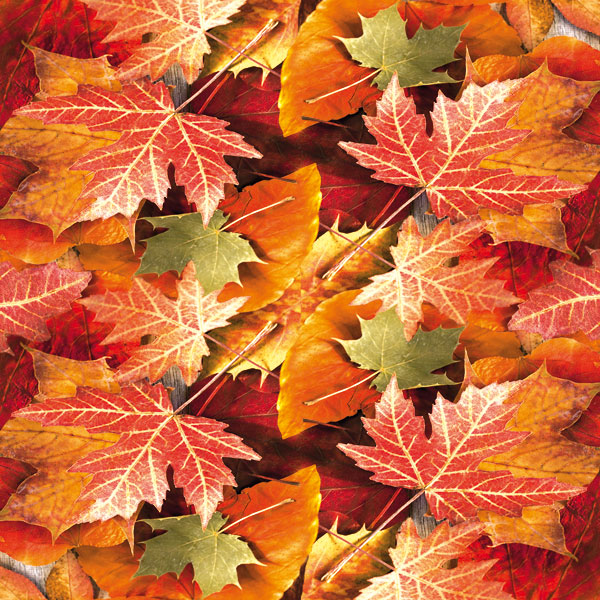 20 Servietten Maple Leaves - Ahornblätter 33x33cm
